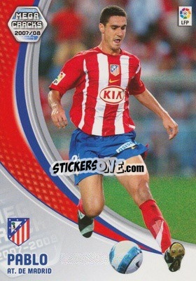 Sticker Pablo - Liga 2007-2008. Megacracks - Panini