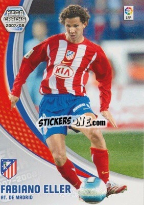 Sticker Fabiano Eller - Liga 2007-2008. Megacracks - Panini