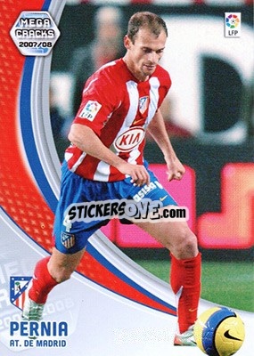 Figurina Pernía - Liga 2007-2008. Megacracks - Panini