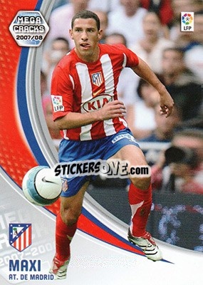 Cromo Maxi Rodríguez - Liga 2007-2008. Megacracks - Panini