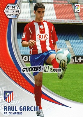 Sticker Raul Garcia - Liga 2007-2008. Megacracks - Panini
