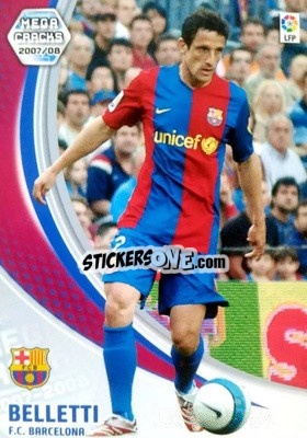 Sticker Belletti - Liga 2007-2008. Megacracks n. 57 - Panini