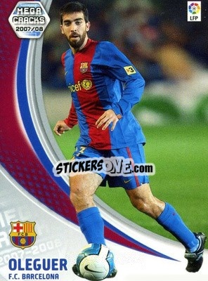 Figurina Oleguer - Liga 2007-2008. Megacracks - Panini