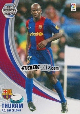 Sticker Lilian Thuram - Liga 2007-2008. Megacracks - Panini