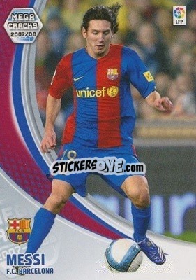 Sticker Messi - Liga 2007-2008. Megacracks - Panini