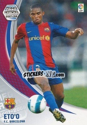Sticker Eto'o - Liga 2007-2008. Megacracks n. 70 - Panini