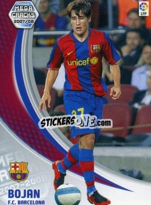 Sticker Bojan Krkic - Liga 2007-2008. Megacracks n. 70bis - Panini