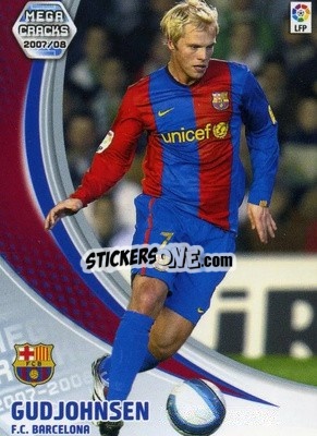 Sticker Gudjohnsen - Liga 2007-2008. Megacracks n. 72 - Panini