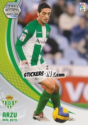 Sticker Arzu - Liga 2007-2008. Megacracks n. 80 - Panini