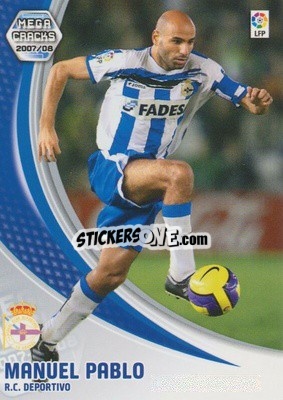 Sticker Manuel Pablo - Liga 2007-2008. Megacracks - Panini
