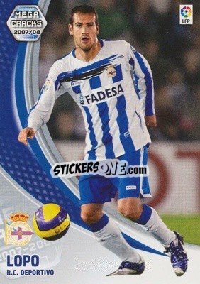 Sticker Lopo - Liga 2007-2008. Megacracks - Panini
