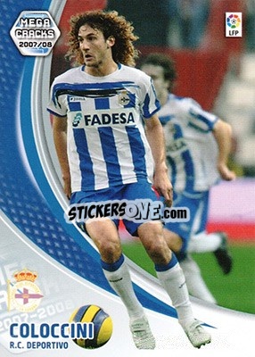 Sticker Coloccini - Liga 2007-2008. Megacracks n. 96 - Panini