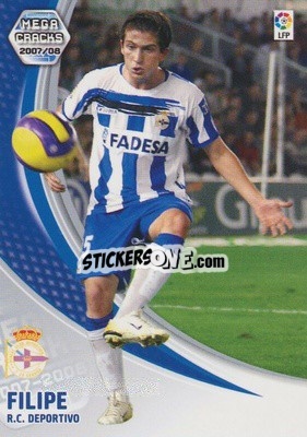 Sticker Filipe - Liga 2007-2008. Megacracks n. 97 - Panini