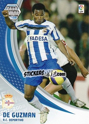 Sticker De Guzman - Liga 2007-2008. Megacracks - Panini