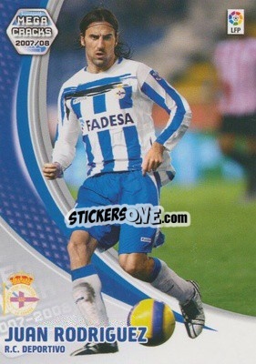 Sticker Juan Rodriguez - Liga 2007-2008. Megacracks - Panini