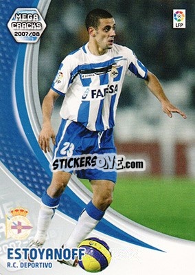 Sticker Estoyanoff - Liga 2007-2008. Megacracks - Panini
