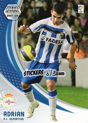 Sticker Adrián - Liga 2007-2008. Megacracks - Panini