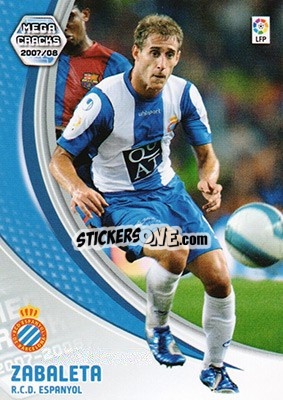 Sticker Zabaleta - Liga 2007-2008. Megacracks - Panini