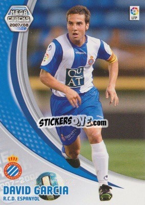 Sticker David Garcia - Liga 2007-2008. Megacracks - Panini