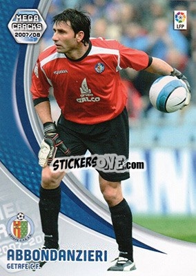Sticker Abbondanzieri - Liga 2007-2008. Megacracks n. 128 - Panini