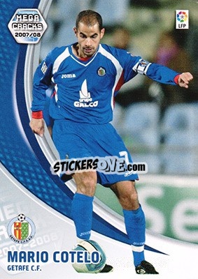 Cromo Mario Cotelo - Liga 2007-2008. Megacracks - Panini
