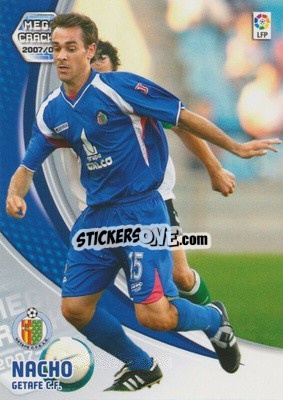 Sticker Nacho - Liga 2007-2008. Megacracks - Panini