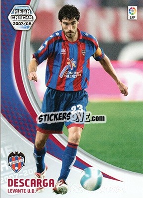 Figurina Descarga - Liga 2007-2008. Megacracks - Panini