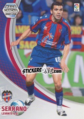 Cromo Serrano - Liga 2007-2008. Megacracks - Panini