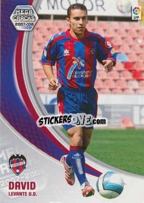 Sticker David - Liga 2007-2008. Megacracks - Panini
