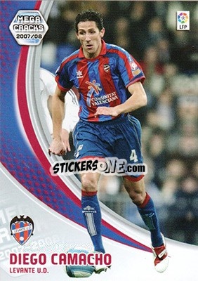 Sticker Diego Camacho - Liga 2007-2008. Megacracks n. 153 - Panini
