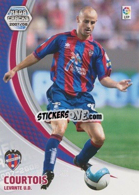 Figurina Courtois - Liga 2007-2008. Megacracks n. 156 - Panini