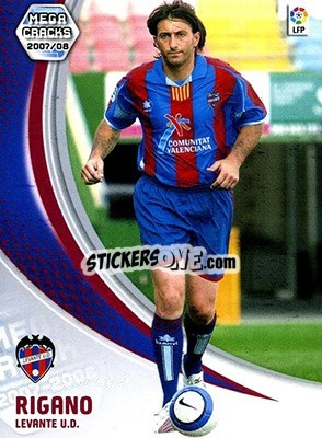 Sticker Rigano - Liga 2007-2008. Megacracks n. 161bis - Panini