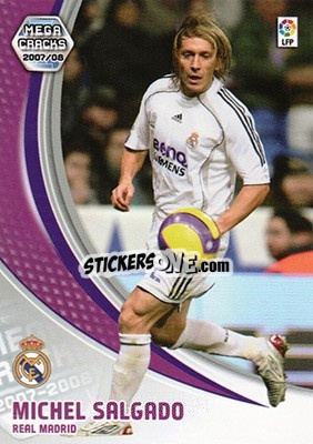 Sticker Michel Salgado - Liga 2007-2008. Megacracks n. 165 - Panini