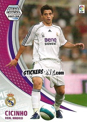 Sticker Cicinho - Liga 2007-2008. Megacracks - Panini