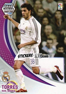 Sticker Miguel Torres - Liga 2007-2008. Megacracks n. 171 - Panini
