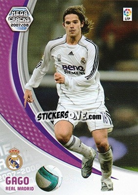 Sticker Gago - Liga 2007-2008. Megacracks n. 174 - Panini