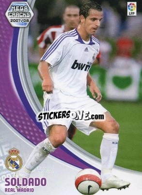 Sticker Soldado - Liga 2007-2008. Megacracks - Panini