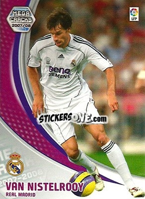 Sticker Van Nistelrooy - Liga 2007-2008. Megacracks n. 180 - Panini