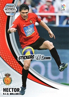 Sticker Hector - Liga 2007-2008. Megacracks n. 184 - Panini