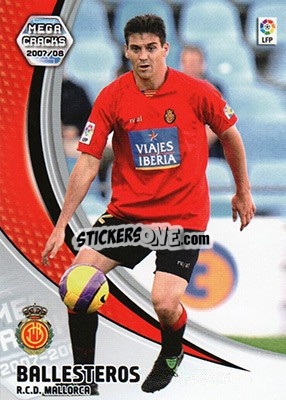 Cromo Ballesteros - Liga 2007-2008. Megacracks - Panini