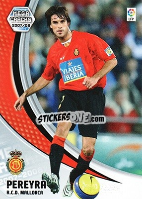 Sticker Pereyra - Liga 2007-2008. Megacracks - Panini