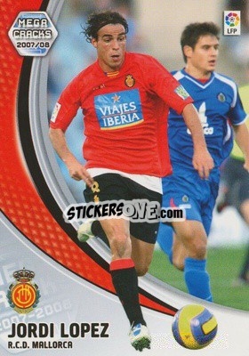 Cromo Jordi López - Liga 2007-2008. Megacracks - Panini