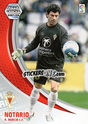 Sticker Notario - Liga 2007-2008. Megacracks - Panini