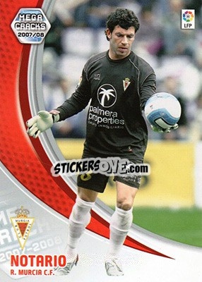 Sticker Notario - Liga 2007-2008. Megacracks n. 200 - Panini