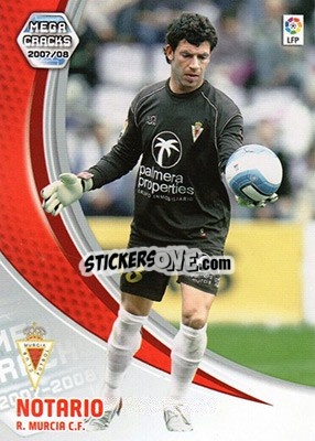 Cromo Notario - Liga 2007-2008. Megacracks - Panini