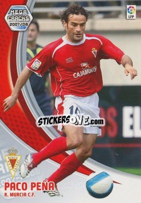 Sticker Paco Peña - Liga 2007-2008. Megacracks - Panini