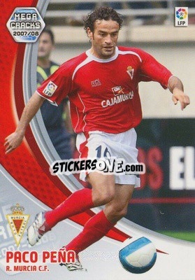 Figurina Paco Peña - Liga 2007-2008. Megacracks - Panini