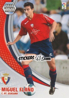 Cromo Miguel Flaño - Liga 2007-2008. Megacracks - Panini