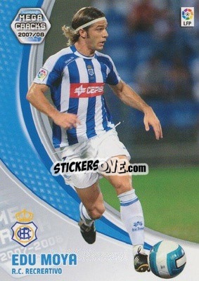 Sticker Edu Moya - Liga 2007-2008. Megacracks - Panini