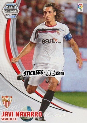 Sticker Javi Navarro - Liga 2007-2008. Megacracks - Panini